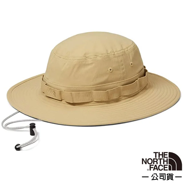 【美國 The North Face】中性款  輕質透氣遮陽登山健行遮陽帽/5FXF-LK5 卡其 N✿30E010